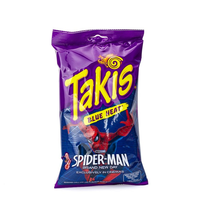 Takis Blue Heat Spider Man Edition Big Bags 14x260g