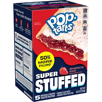 Kellogg's Pop Tarts Super Stuffed Strawberry Blast 12x310g