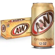 A&W Creme Soda 24x355ml Expiry 30.10.25