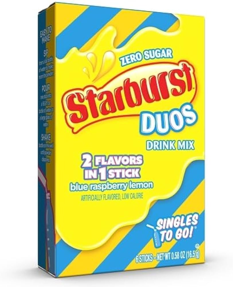 Starburst STG Duos Blue Raspberry Lemon 12x6ct