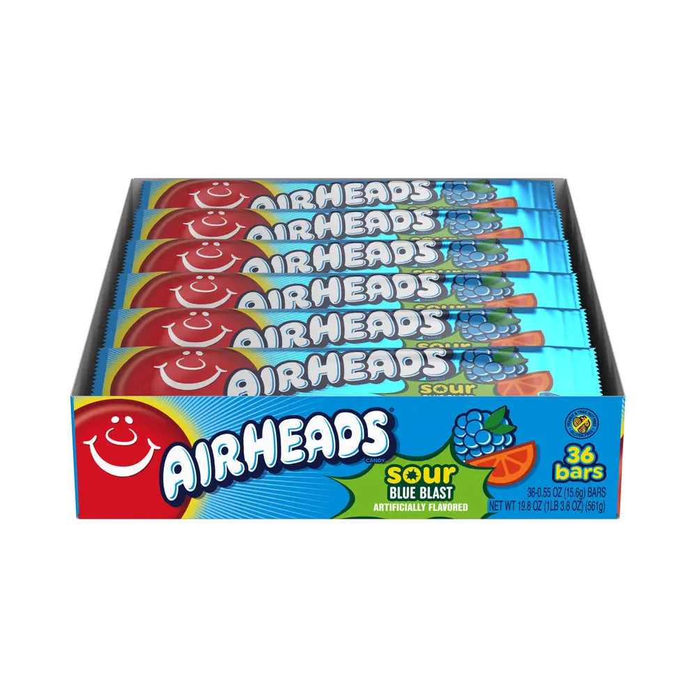 Airheads Sour Blue Blast 36x15.5g
