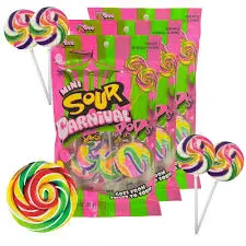 Carnival Pops Sour Apple Peg Bag 24x84g