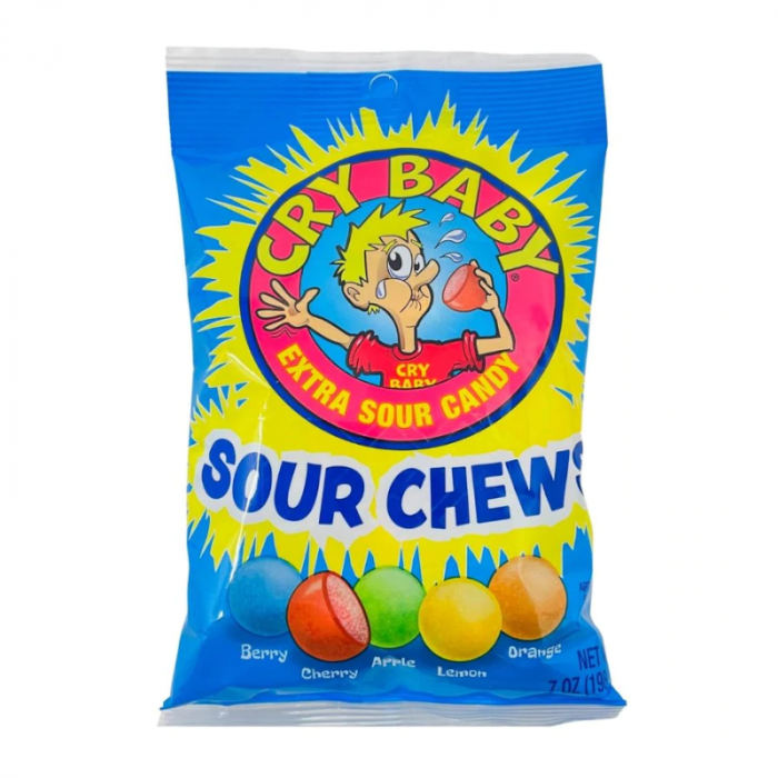 CRY BABY  SOUR CHEWS 8/7OZ