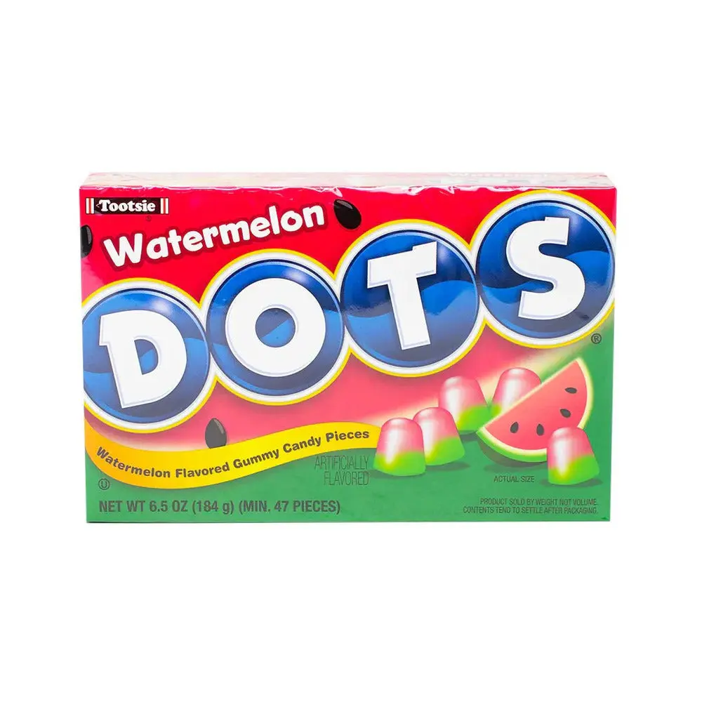 Dots Sour Watermelon Theatre Box 12x6.5oz
