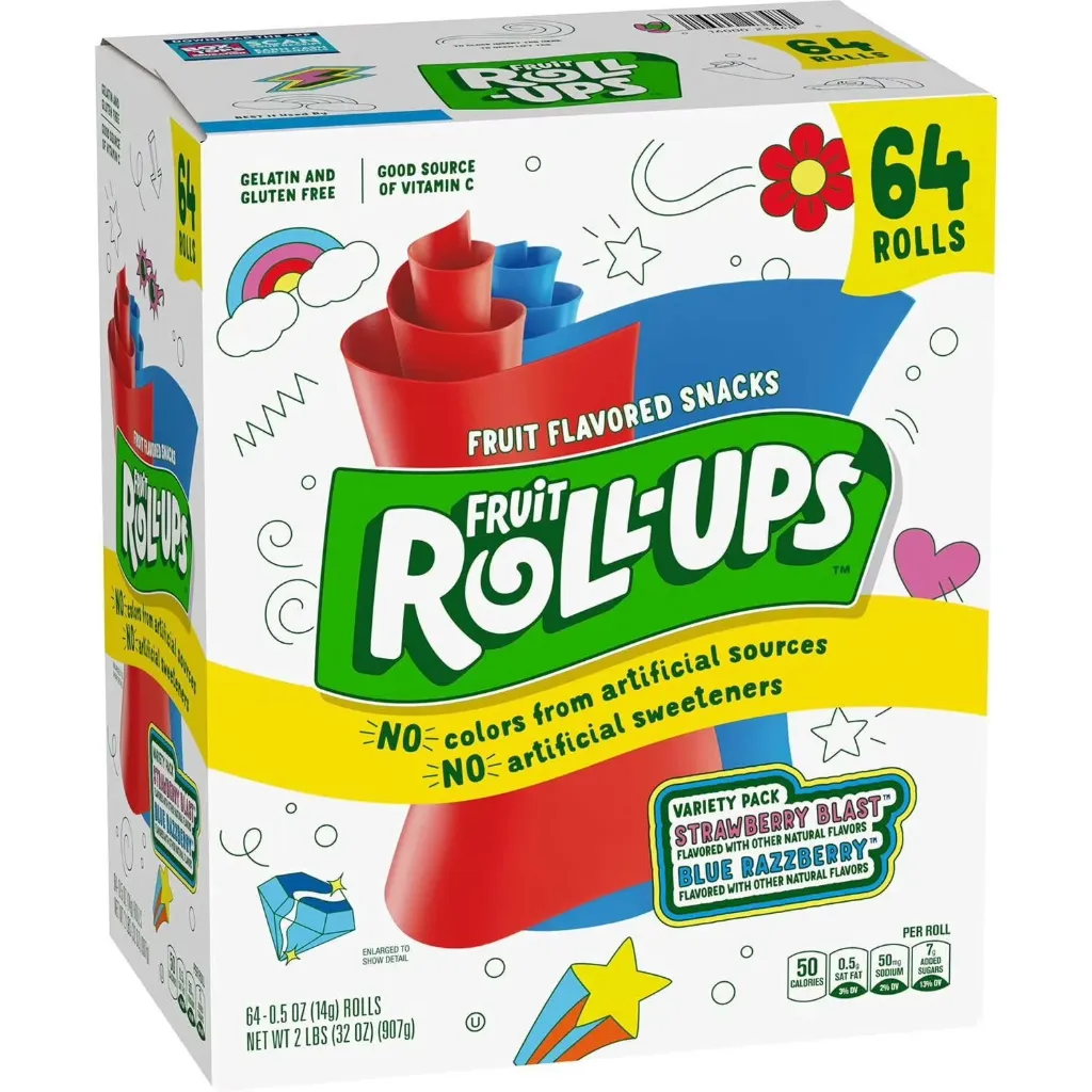 FRUIT ROLL-UPS Fruit Flavored Snacks 64Ct