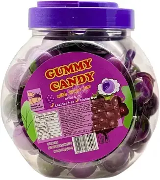 Gummy Candy Jar Grape 1x500g