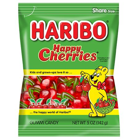Haribo Happy Cherries Peg Bag 12x142g