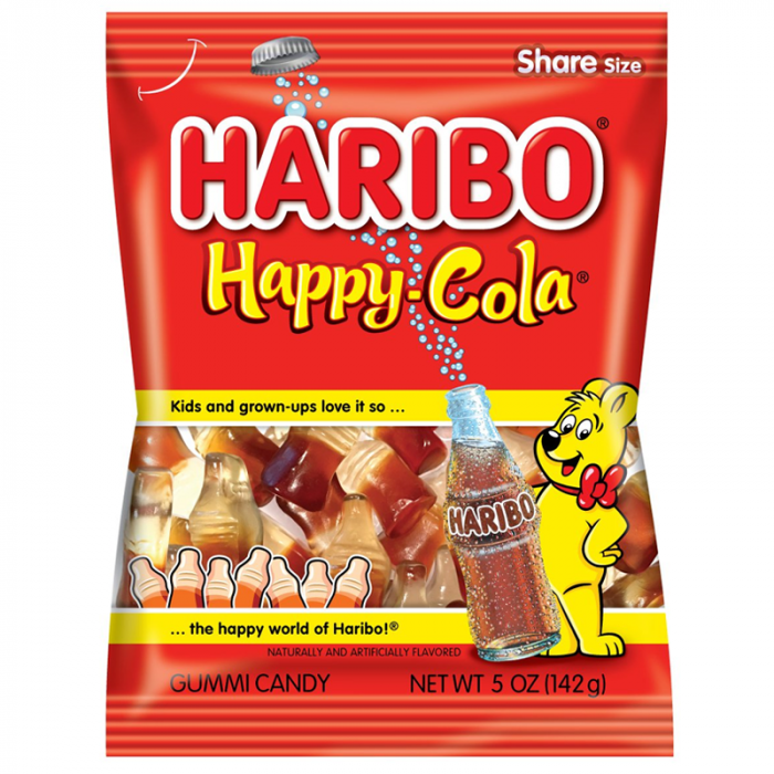 [HRW] Haribo Happy Cola Peg Bag 12x142g