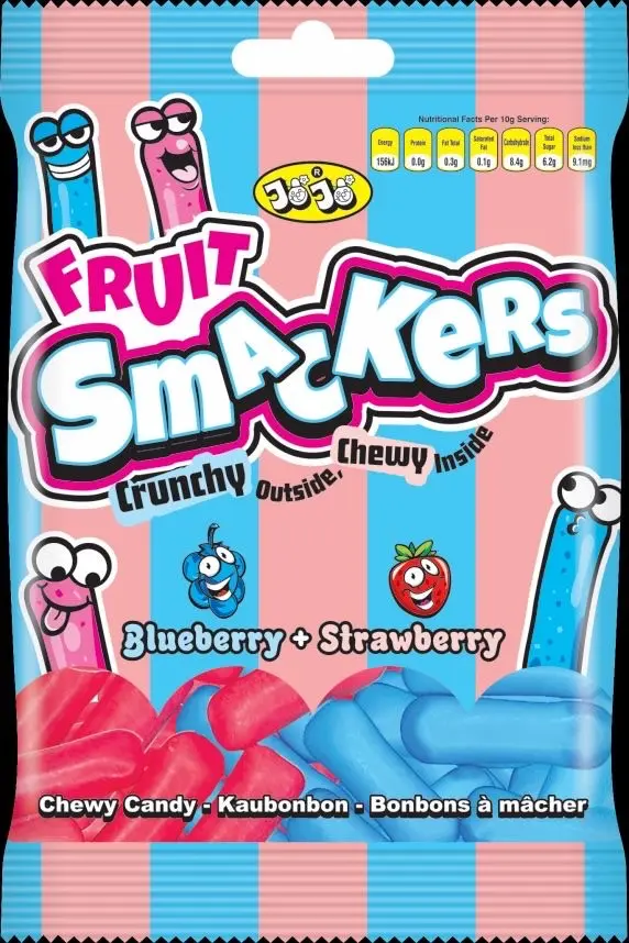 [JBS] JoJo Fruit Smackers Blueberry + Strawberry 12x100g