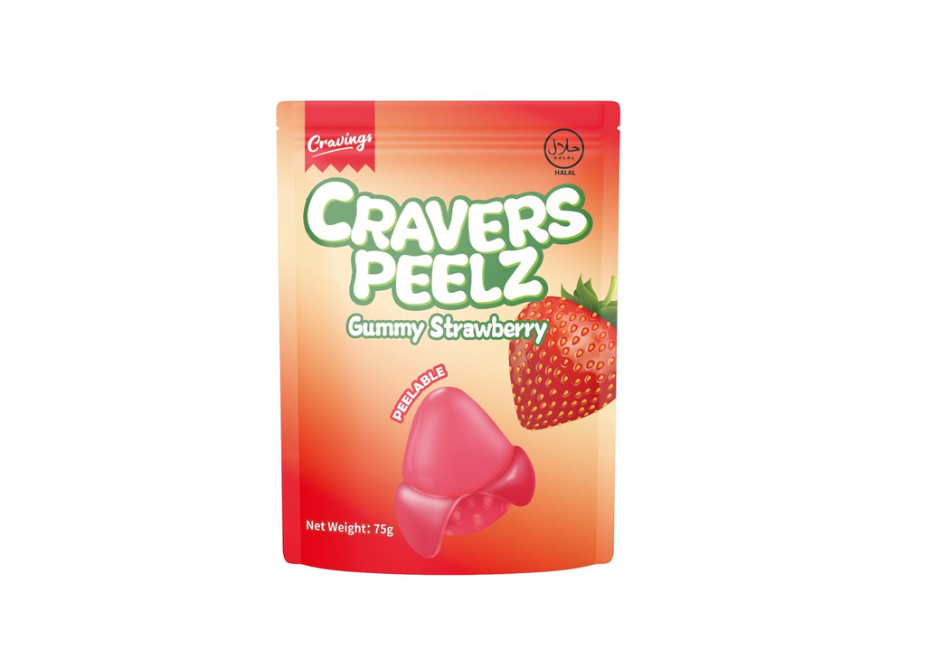 Cravings Cravers peelz  Strawberry 12x75g 