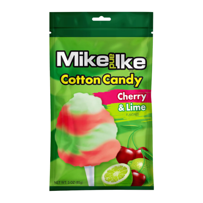 Mike and Ike Cotton Candy Orange & Cherry 12x3oz 