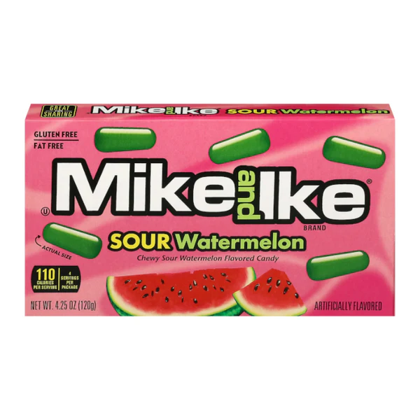 Mike & Ike Sour Watermelon 12x113g
