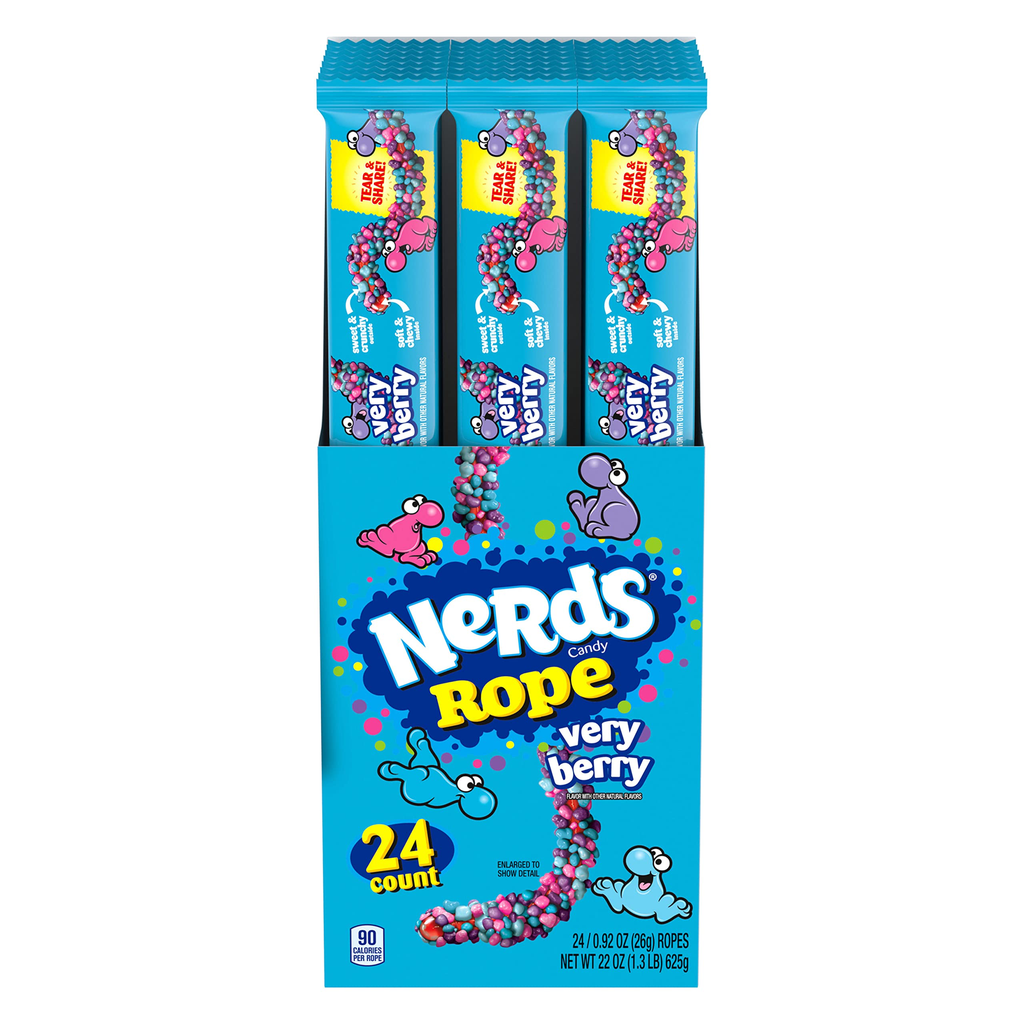 Nerds Rope Berry 0.92oz (26g) - 24CT expiry 30.4.26