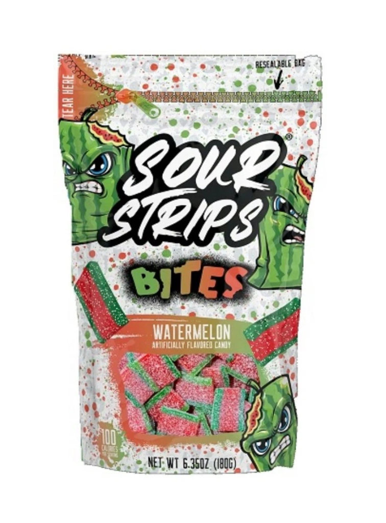 Sour Strips Bites Watermelon 10x6.35oz