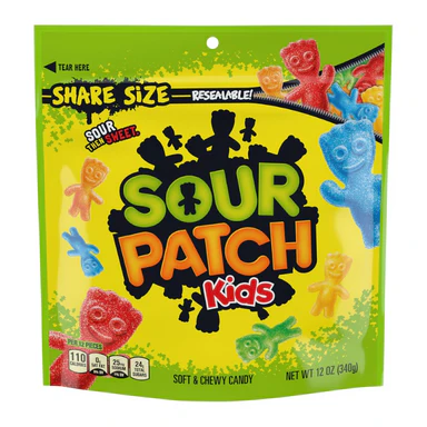 Sour Patch Kids Resealable Share Size 12x340g