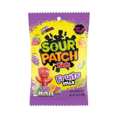 Sour Patch Fruit Mix Peg Bag 12x208g