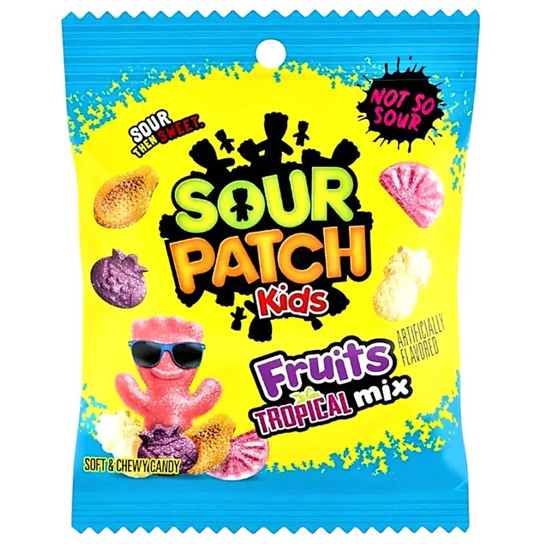 Sour Patch Peg Tropical Fruit Mix 12x87g