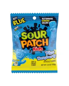 Sour Patch Blue Raspberry Peg Bag 12x102g
