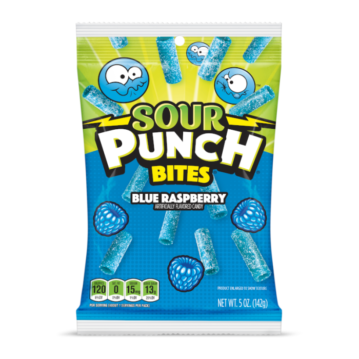 Sour Punch Bites Blue Raspberry 12x141g