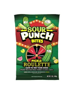 Sour Punch Bites Pickle Roulette 12x141g