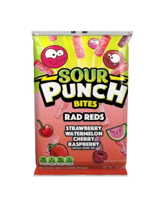 Sour Punch Bites Razz Reds 12x141g