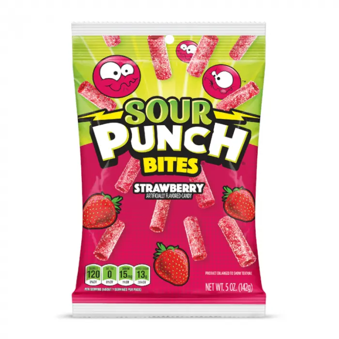 Sour Punch Bites Strawberry Bites 12x141g