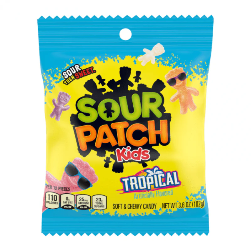 [SPL] Sour Patch Tropical Peg Bag 12x102g