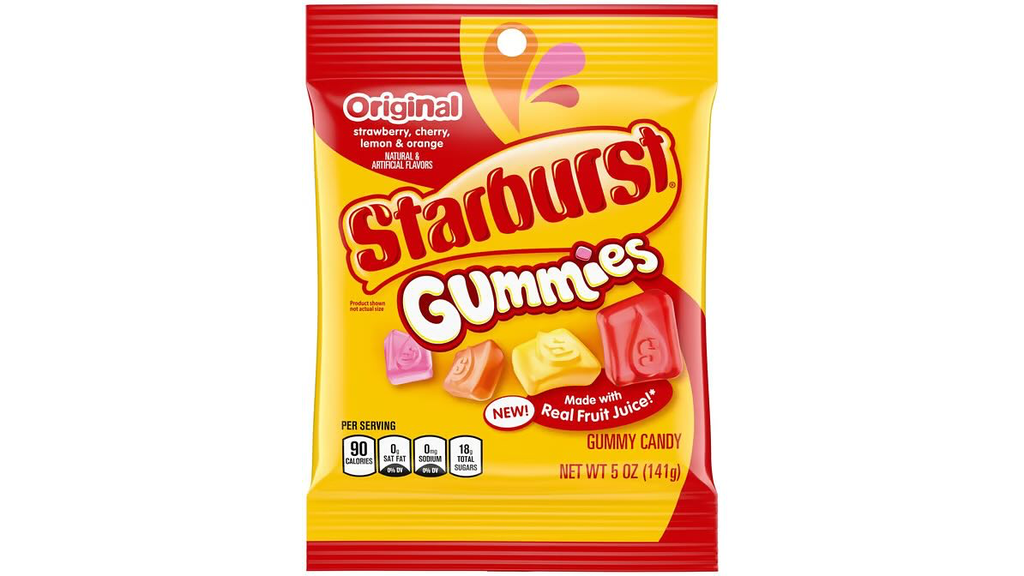 Starburst Gummies Original Peg 12x5.8oz