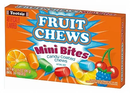 Tootsie Fruit Chews Theatre Box 12x3.25oz