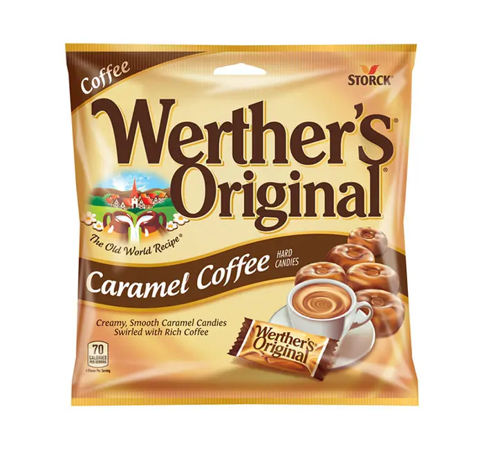 Werther's Caramel Coffee HARD CANDIES 12x2.2oz