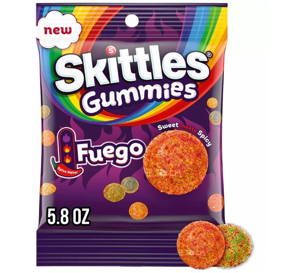 Skittles Gummies Fuego 12x165g