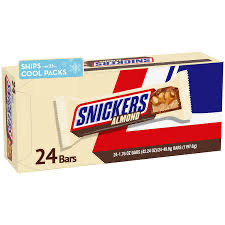 Snickers Almond Candy Bar USA 24x1.76oz