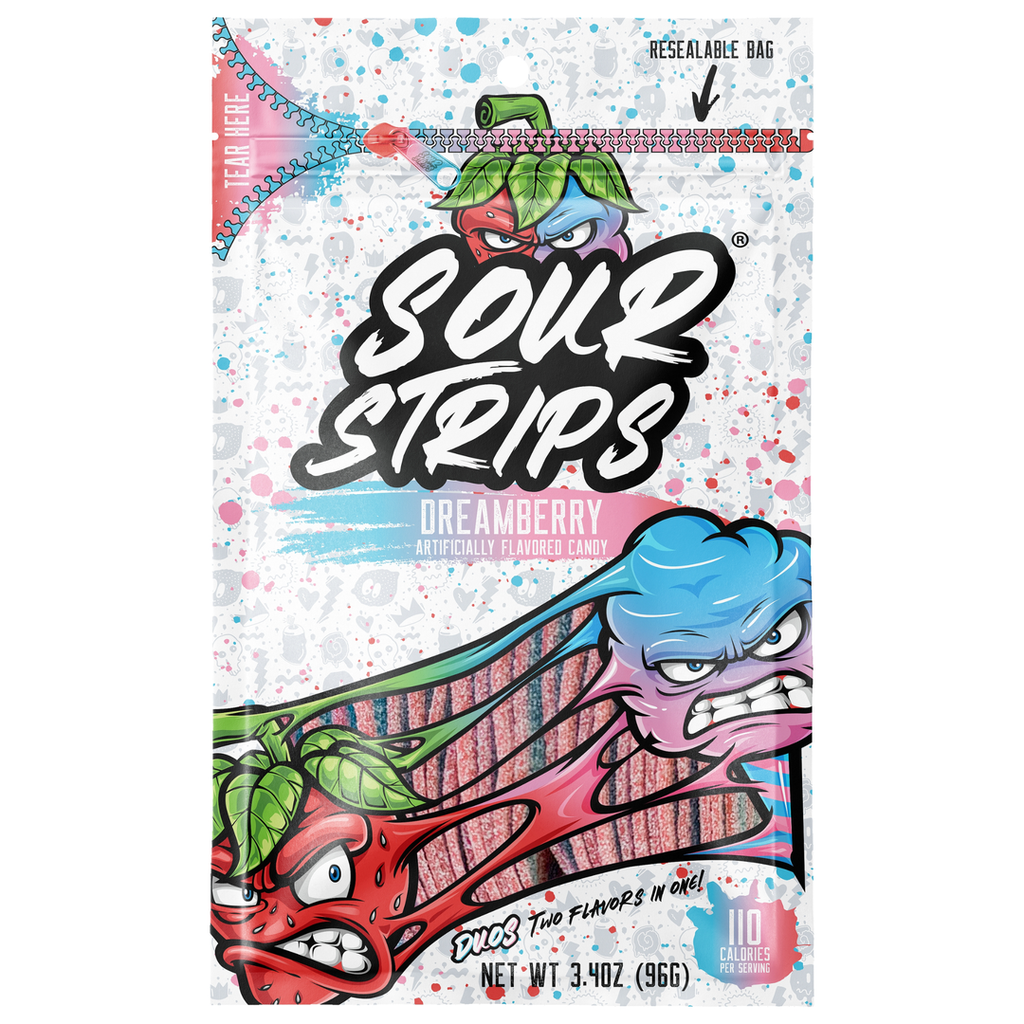 Sour Strips Dreamberry 12x96g