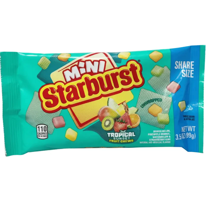 Starburst Mini Tropical Sunset Fruit Chews King Size 15x99g