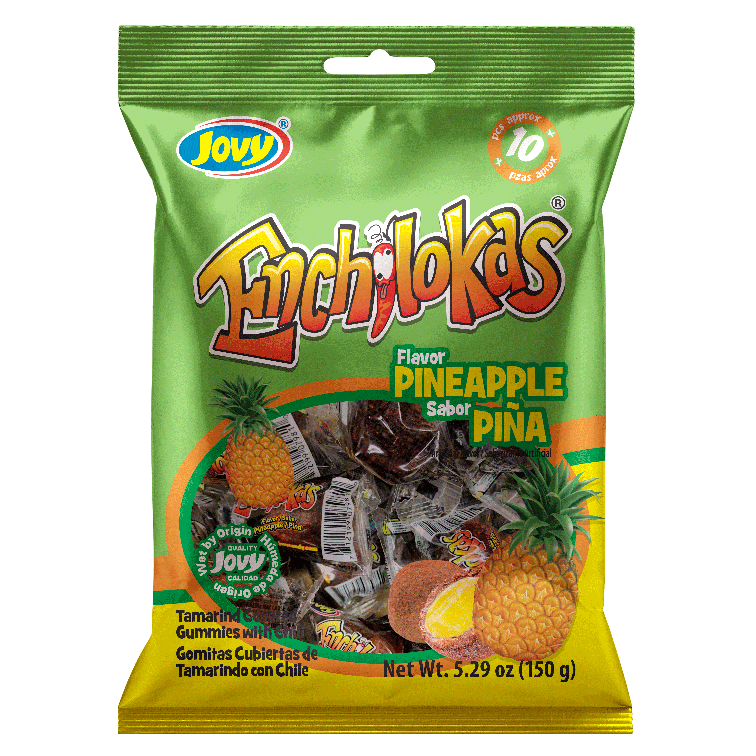 Jovy Enchilokas Pineapple/Pika Slice Peg Bag 12x150g