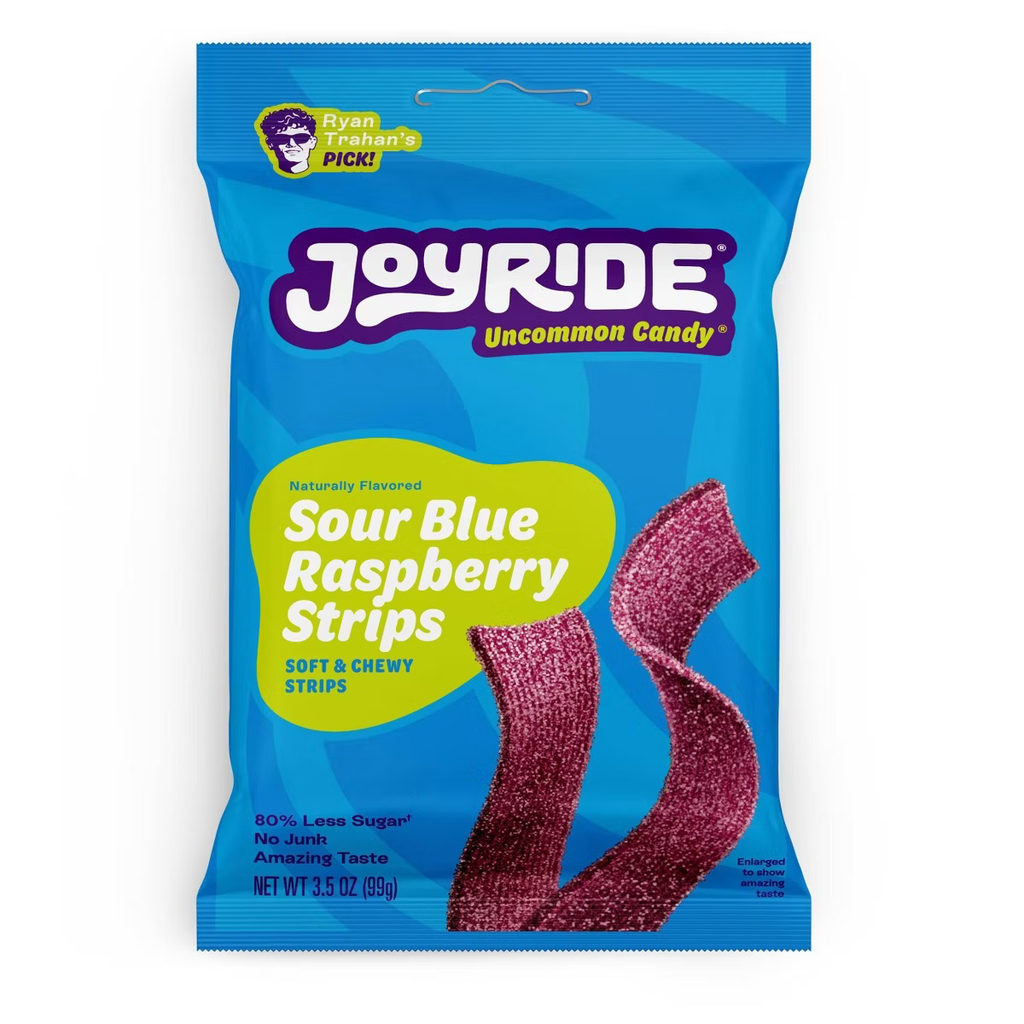 Joyride Gummies Sour Blue Raspberry Strips 10x99g