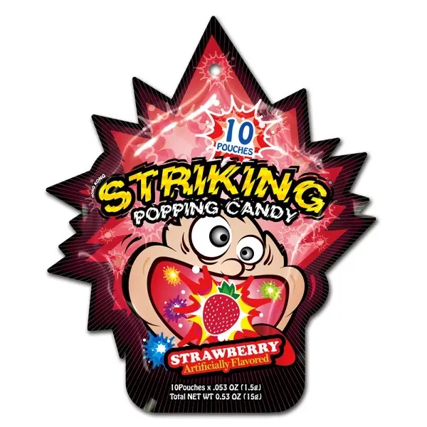 Striking Popping Candy Strawberry 12x30g