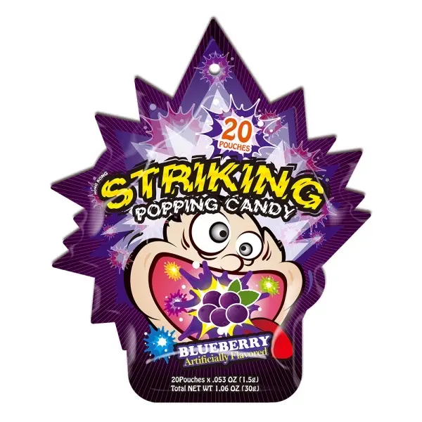 Striking Popping Candy BlueBerry 12x30g