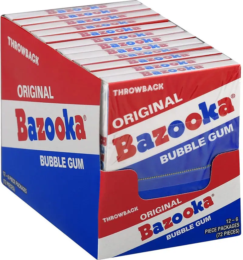Bazooka Original Bubble Gum 12x6pieces Expiry 31.1.26