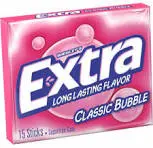 Extra Gum Classic Bubble Slim Pack 10x 15pc
