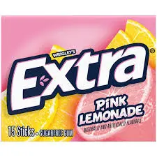 [EGPL1] Extra Gum Pink Lemonade  10x15pc