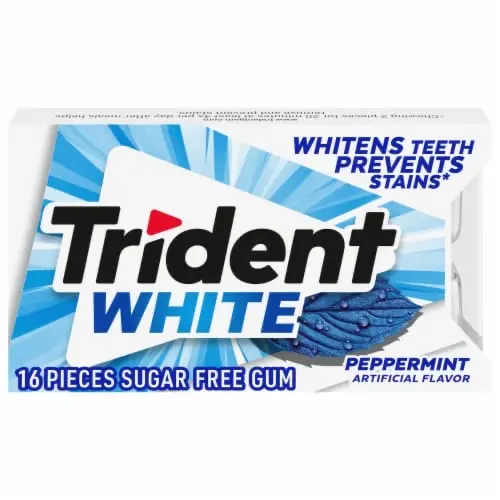Trident White Peppermint 9x16ct