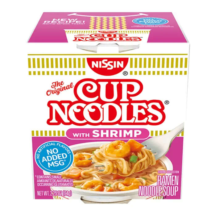 Nissin Cup Noodles Shrimp 24x2.25oz