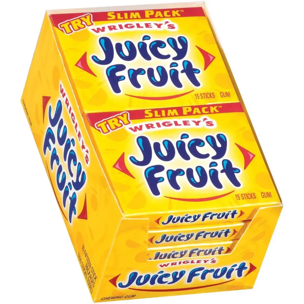 Wrigley's Gum Juicy Fruit Slimpack 10x12ct