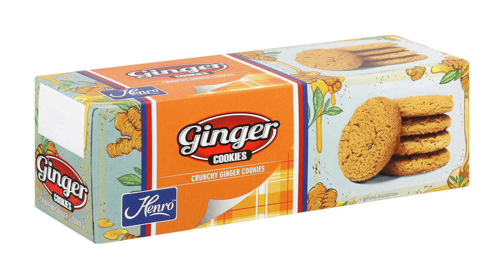 Henro Biscuit Crunchy Ginger Cookie 12x175g