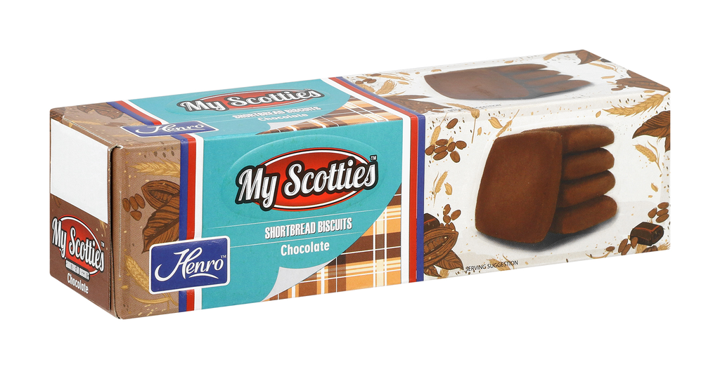 Henro Shortbread My Scotties Chocolate 12x185g