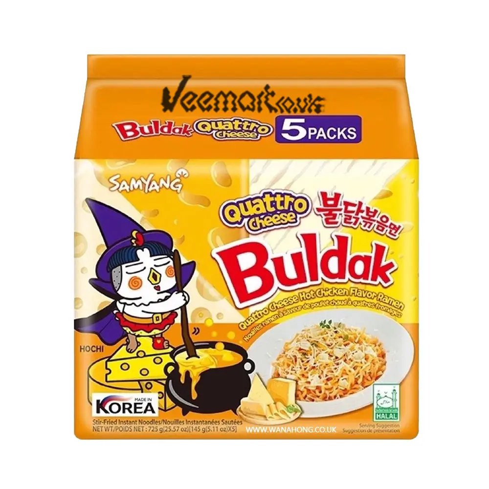 Samyang Buldak Quattro Cheese Multi 5x8x140g