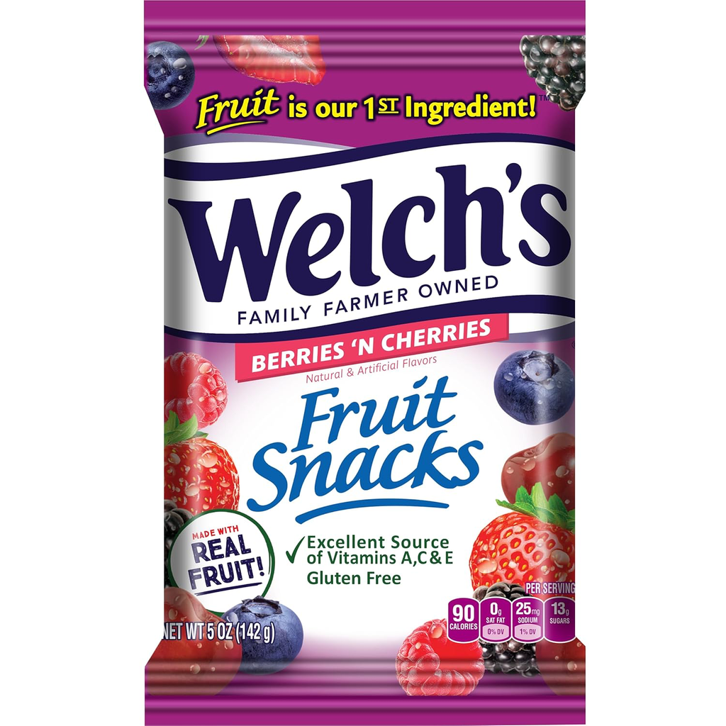 Welch Fruit Snack Berries12x5 OZ