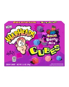 Warhead Sour Mix Berry Cubes Theatre Box 12x3oz