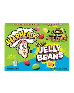 Warhead Sour Jelly Beans Theatre Box 12x3.5oz